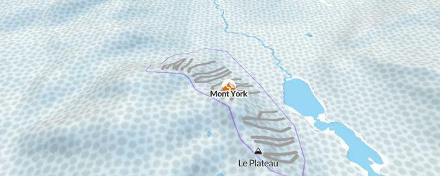 Piste map of the resort Mont York