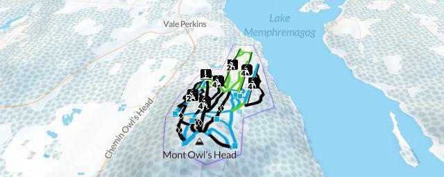 Piste map of the resort Owl's Head