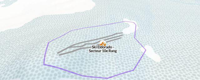 Piste map of the resort Ski Eldorado - Secteur 10e Rang