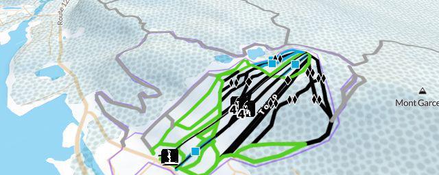 Piste map of the resort Ski Garceau
