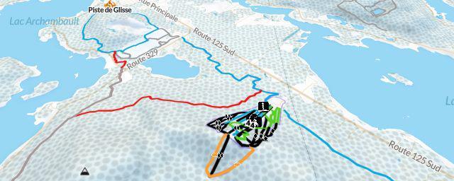 Piste map of the resort Ski La Réserve