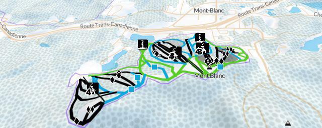 Piste map of the resort Ski Mont Blanc