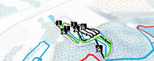 Piste map of the resort Ski Saint-Bruno
