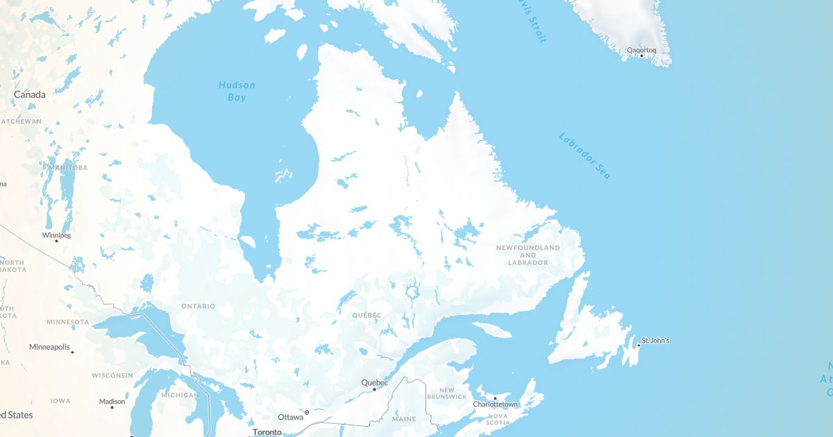 Map of Québec