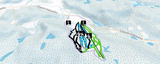 Piste map of the resort Sommet Edelweiss