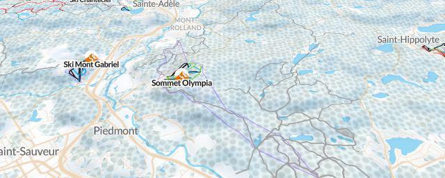 Piste map of the resort Sommet Olympia