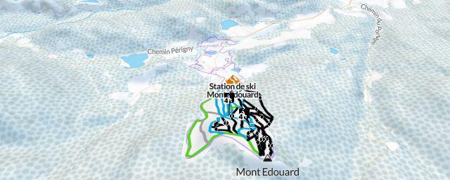 Piste map of the resort Station de ski Mont-Édouard