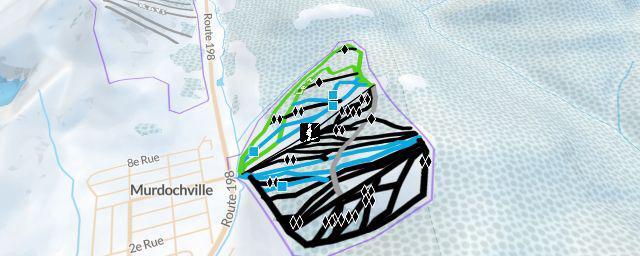 Piste map of the resort Station de ski Mont Miller