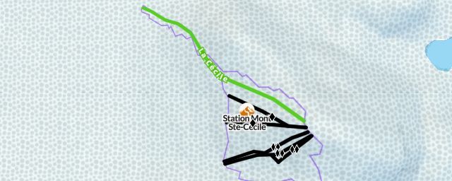 Piste map of the resort Station Mont Ste-Cécile