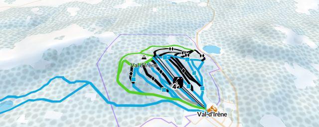 Piste map of the resort Val-d'Irène