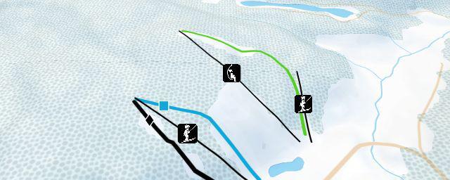 Piste map of the resort Vallée du Parc