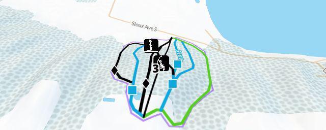 Piste map of the resort Mission Ridge