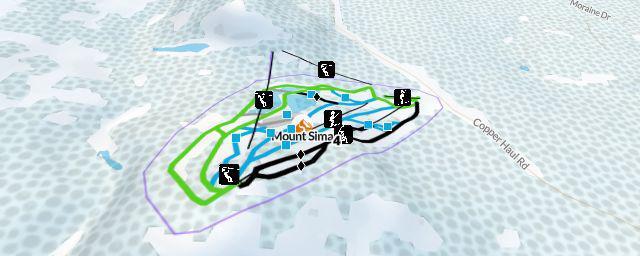 Piste map of the resort Mount Sima
