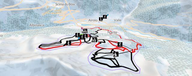 Piste map of the resort Airolo