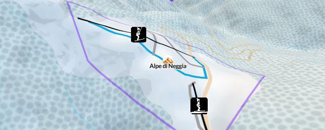 Piste map of the resort Alpe di Neggia