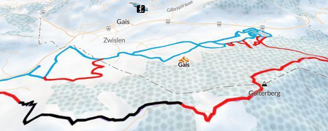 Piste map of the resort Gais