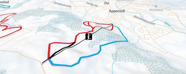 Piste map of the resort Appenzell-Solleg
