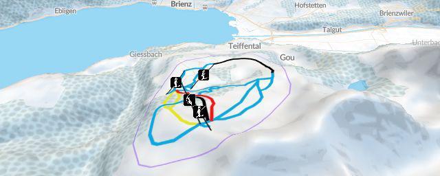 Piste map of the resort Axalp