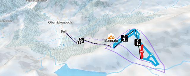 Piste map of the resort Bannalp