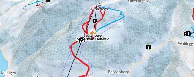 Piste map of the resort Beatenberg-Niederhorn-Hohwald