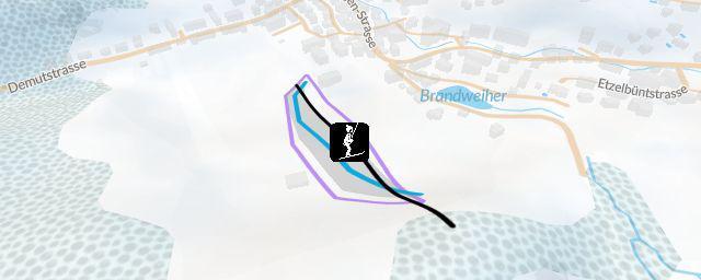 Piste map of the resort Beckenhalde