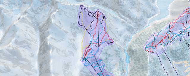 Piste map of the resort Belalp