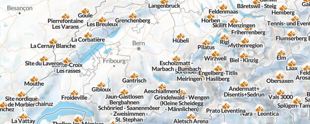 Piste map of the region Bern