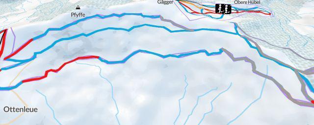 Piste map of the resort Ottenleue