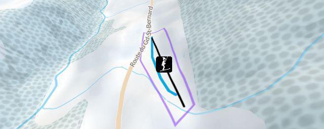 Piste map of the resort Bourg-Saint-Pierre