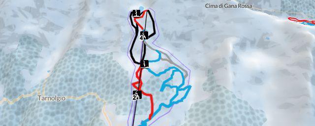 Piste map of the resort Cari