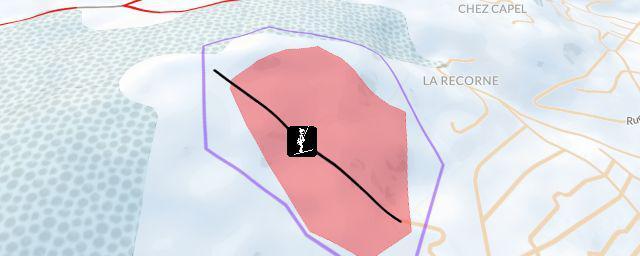 Piste map of the resort Chapeau-Râblé - La Chaux-de-Fonds