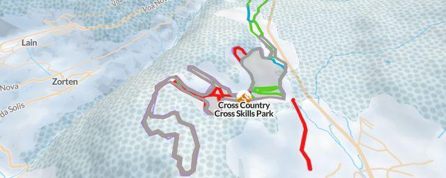 Piste map of the resort Cross Country Cross Skills Park