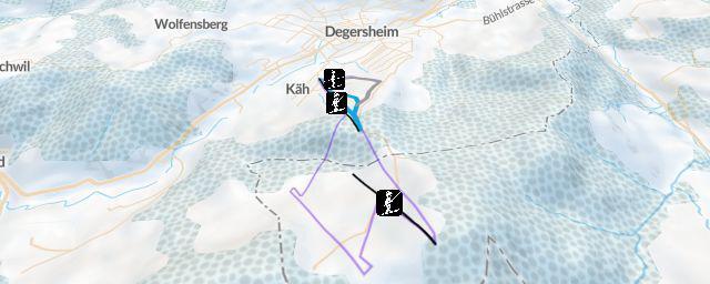 Piste map of the resort Degersheim - Fuchsacker