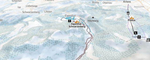 Piste map of the resort Eigenthal