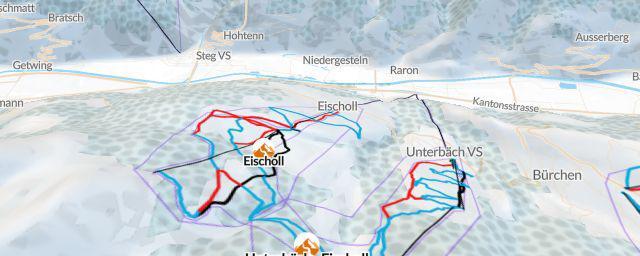 Piste map of the resort Eischoll