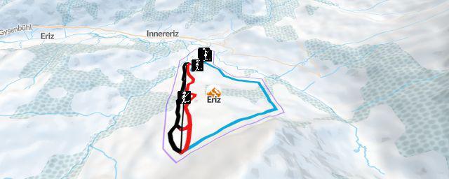 Piste map of the resort Eriz
