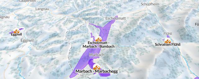 Piste map of the resort Escholzmatt - Marbach - Bumbach
