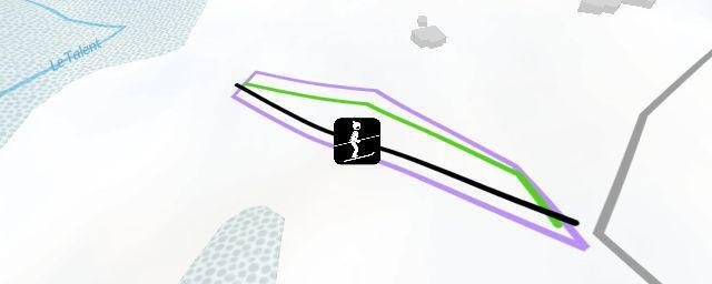 Piste map of the resort Froideville