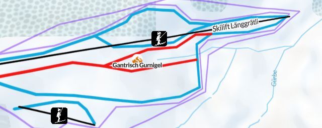 Piste map of the resort Gantrisch Gurnigel