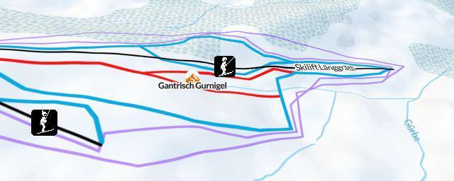 Piste map of the resort Gantrisch - Gurnigel