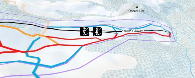 Piste map of the resort Gatrisch - Selital