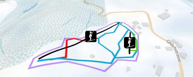 Piste map of the resort Ghöch