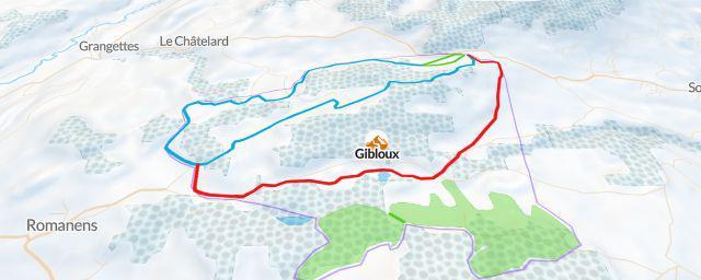 Piste map of the resort Gibloux