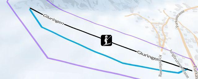 Piste map of the resort Gluringen