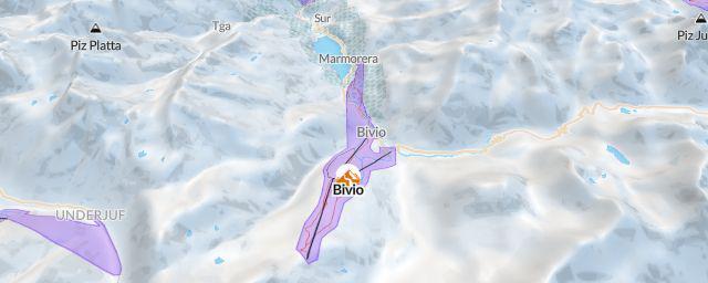 Piste map of the resort Bivio