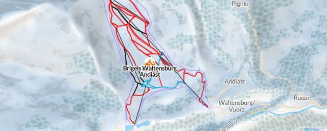 Piste map of the resort Brigels Waltensburg Andiast