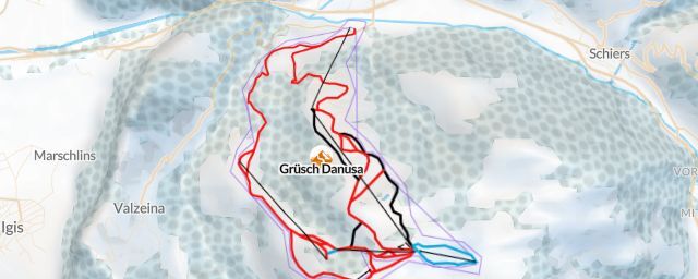 Piste map of the resort Grüsch Danusa
