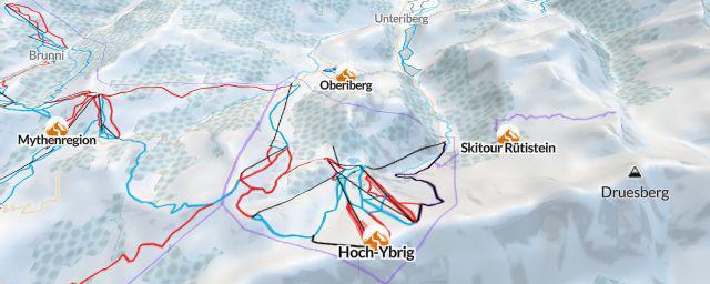 Piste map of the resort Hoch-Ybrig