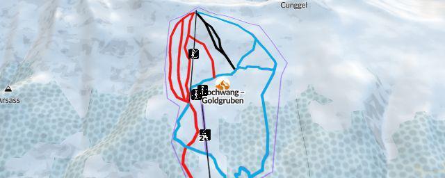 Piste map of the resort Hochwang