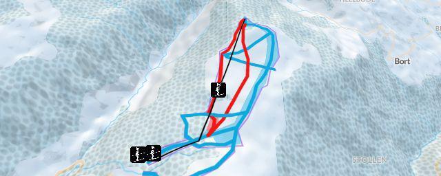 Piste map of the resort Hohwald Beatenberg